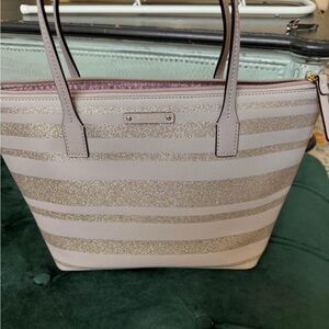 Grey Metallic Kate Spade